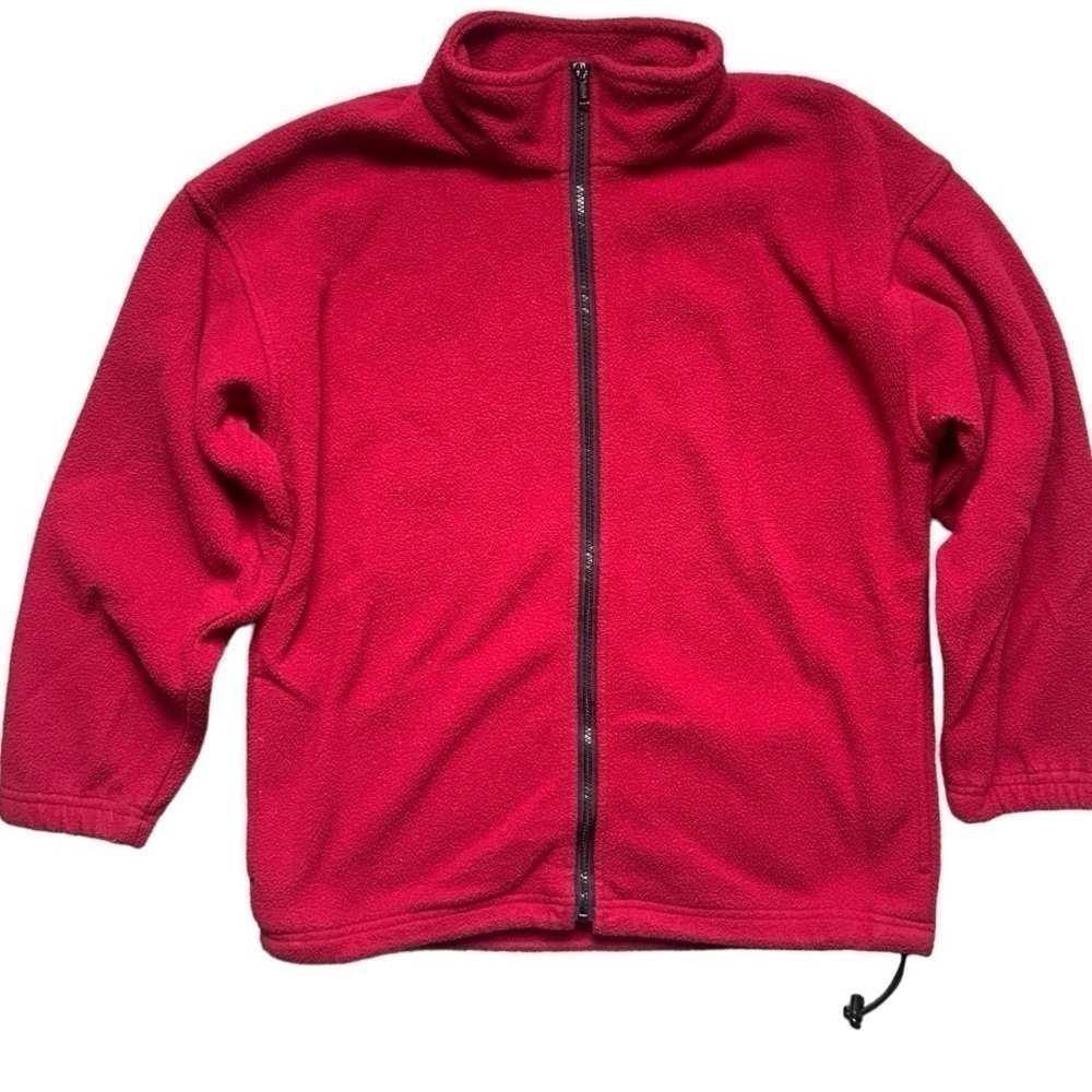 Basic Editions Fleece Zip-Up Sweater